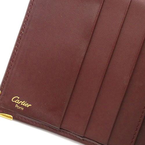 Cartier カルティエ 財布 二つ折り財布 レザー マストライン