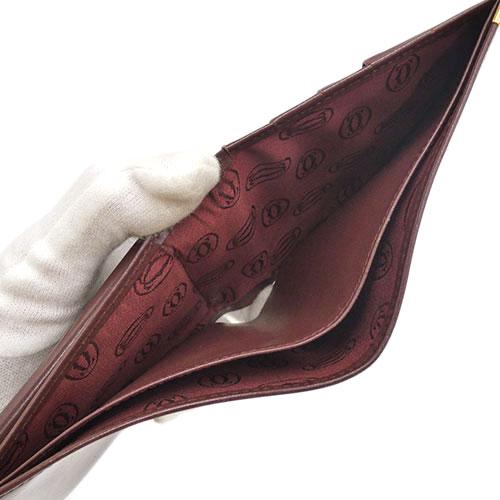 Cartier カルティエ 財布 二つ折り財布 レザー マストライン