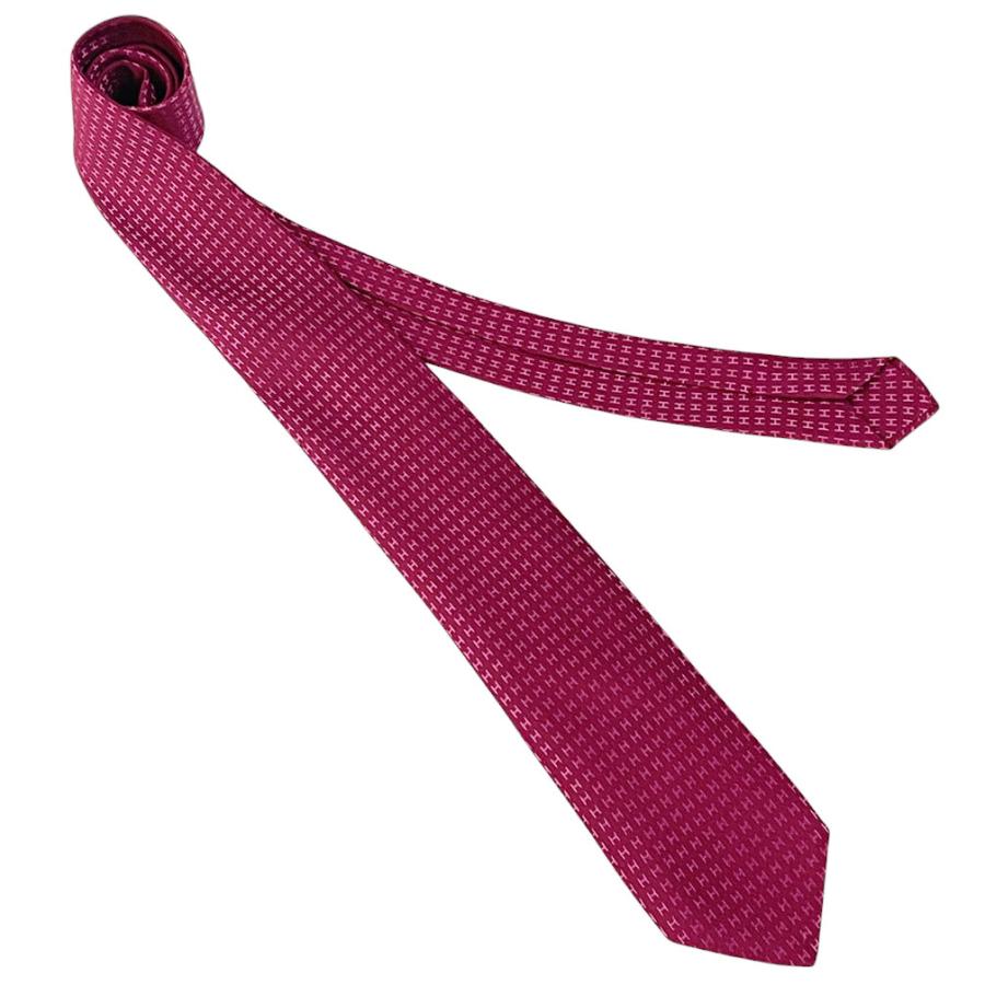 HERMES（エルメス） 極美品 ネクタイ ブランド シルク 100％ 高級 H柄