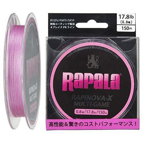 Rapala ラパラ Peライン ラピノヴァx マルチゲーム 150m 0 8号 17 8lb 4本編み ピンク Rlx150m08pk カーヴィテンス 通販 Yahoo ショッピング