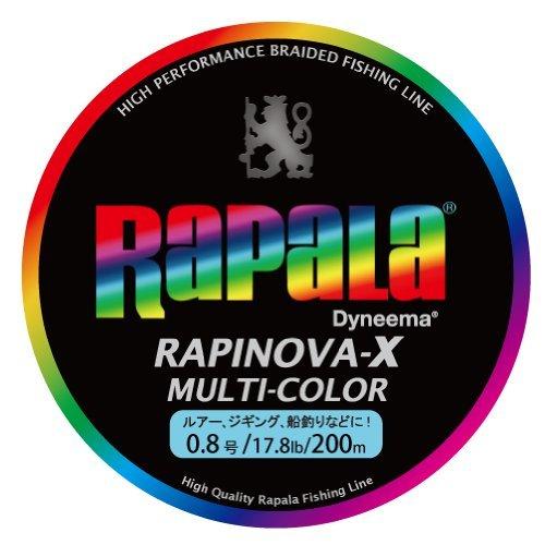 Rapala ラパラ Peライン ラピノヴァx マルチカラー 0m 0 8号 17 8lb 4本編み 10m毎に5色分け Rxc0 カーヴィテンス 通販 Yahoo ショッピング