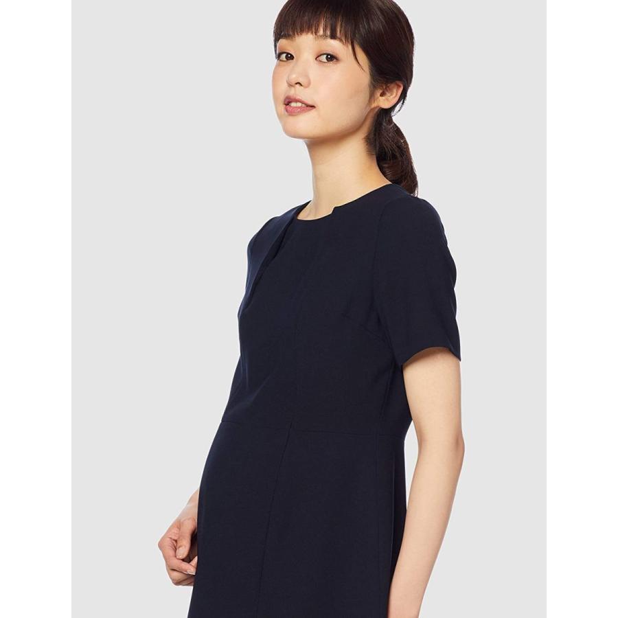 ビーギャラリー 単品お受験ワンピース 授乳服 ウォッシャブル 半袖 前開き レディース ネイビー 7号