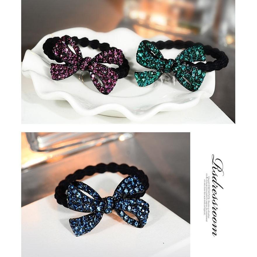 確認　ヘアゴム　ヘアリボン　503　ラインストーン　ネイビー 確認 ヘアゴム ヘアリボン 503 ラインストーン ネイビー