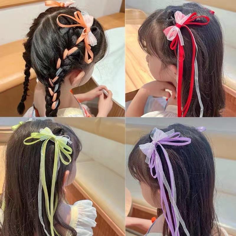 小さな女の子のためのリボン付きヘアクリップ 2インチ 120 女の子の