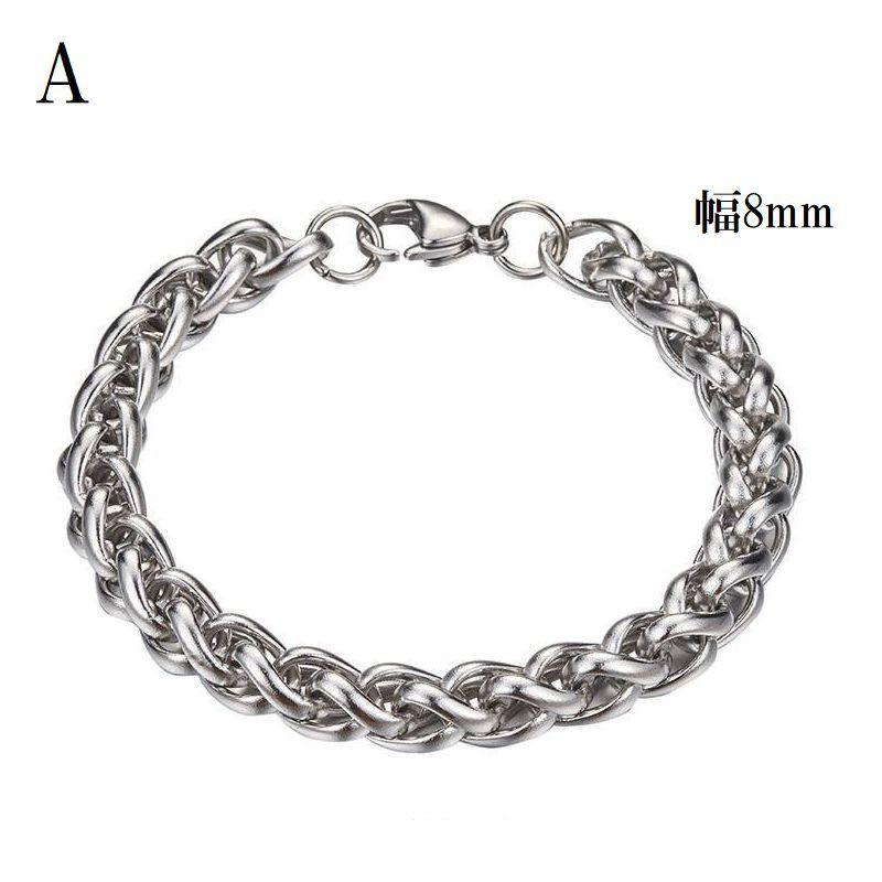 ブレスレット メンズ 男性用 アクセサリー チェーン 鎖 太め ご