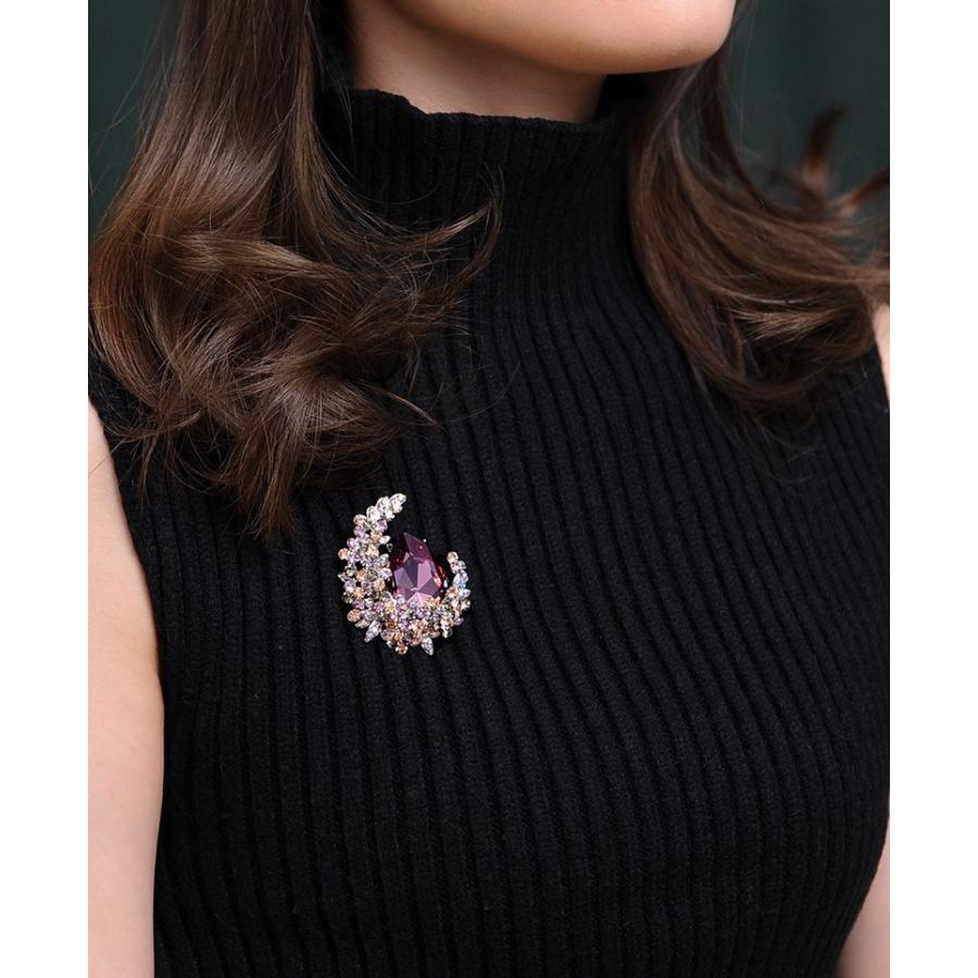 ブローチ ピンブローチ レディース 大人 アクセサリー 月 ムーン