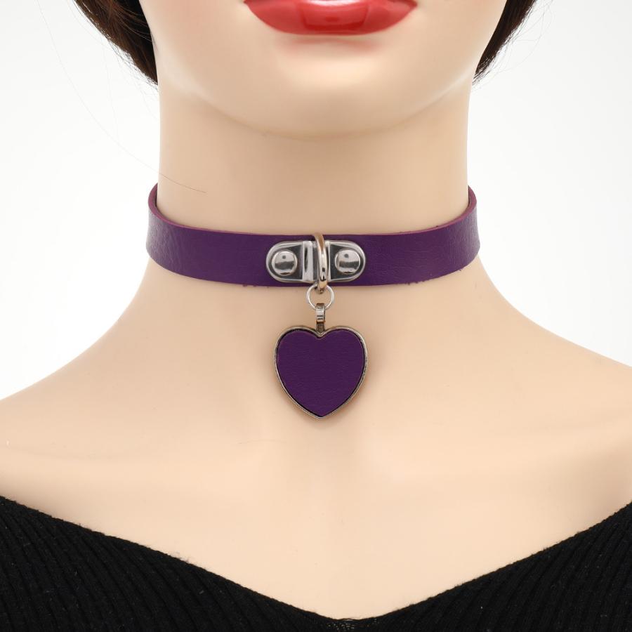 チョーカー レディース 女性 アクセサリー ネックレス 首飾り レザー調