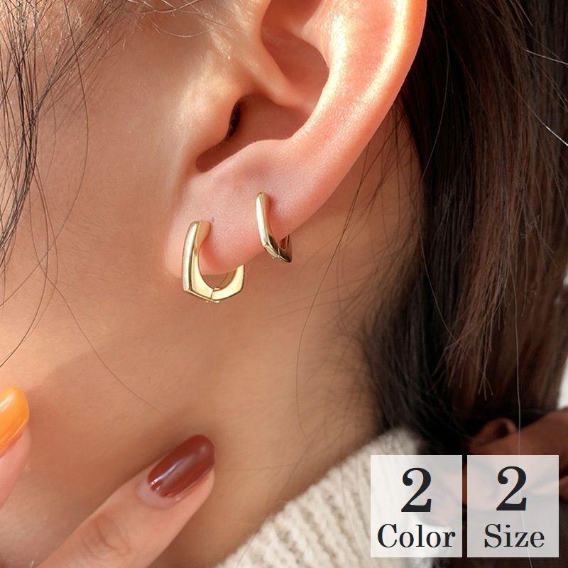 フープピアス レディース アクセサリー シンプル おしゃれ カジュアル 