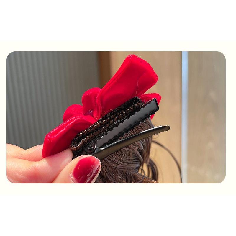 ヘアクリップ 子供用 ヘアアクセサリー 付け毛付 くちばしクリップ