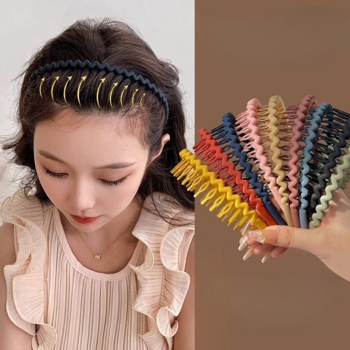 カチューシャ レディース ヘアアクセサリー ウェーブ ヘアバンド 細め