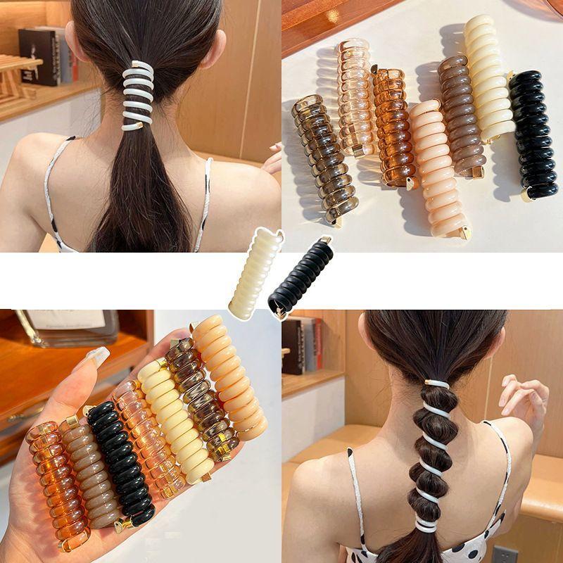ポニーフック 単品 コイルゴム ヘアアクセサリー ポニーテール