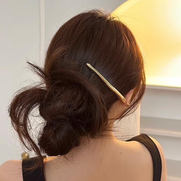 バレッタ ヘアクリップ ヘアアクセサリー レディース シルバーカラー