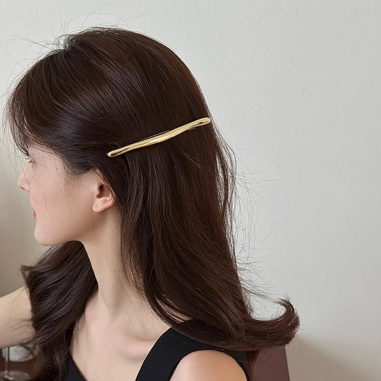 バレッタ ヘアクリップ ヘアアクセサリー レディース シルバーカラー