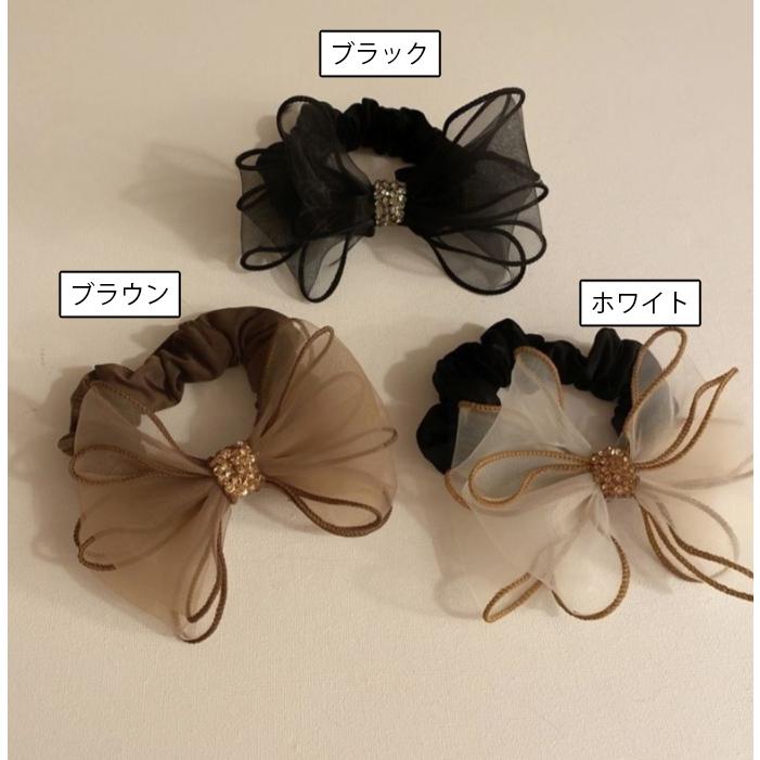 シュシュ リボンシュシュ ヘアゴム ヘアアクセサリー 髪ゴム 