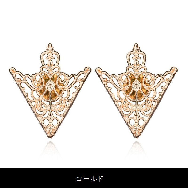 襟ブローチ タックピン 2個組 シャツカラー ピン レディース