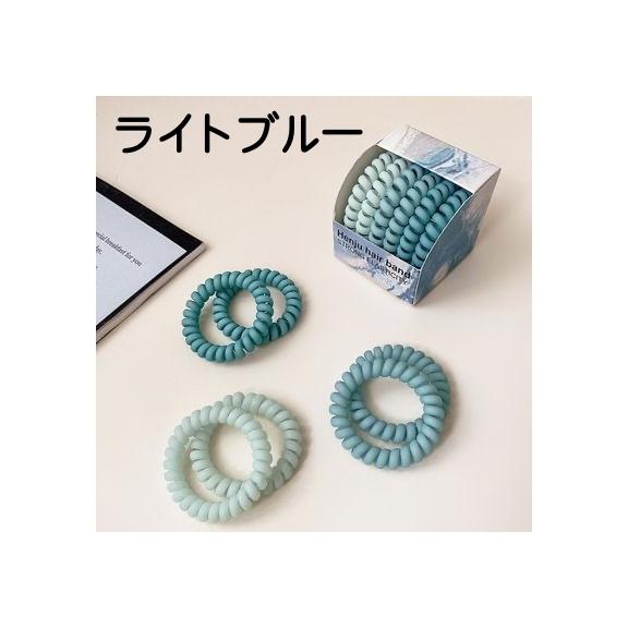 ヘアゴム スプリングゴム 6本セット 髪ゴム レディース ヘア