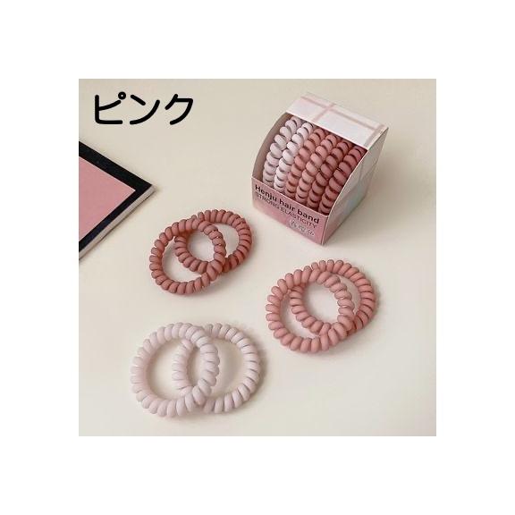 ヘアゴム スプリングゴム 6本セット 髪ゴム レディース ヘア