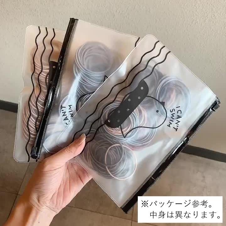 ヘアゴム 100個入り 袋付き ヘアアクセサリー キッズ 子供