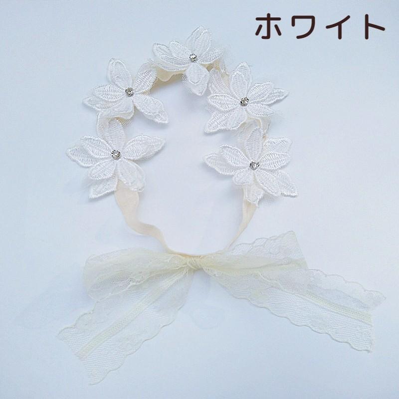 ベビー用ヘアバンド ヘアアクセサリー 赤ちゃん 花 花輪 リボン 花かん