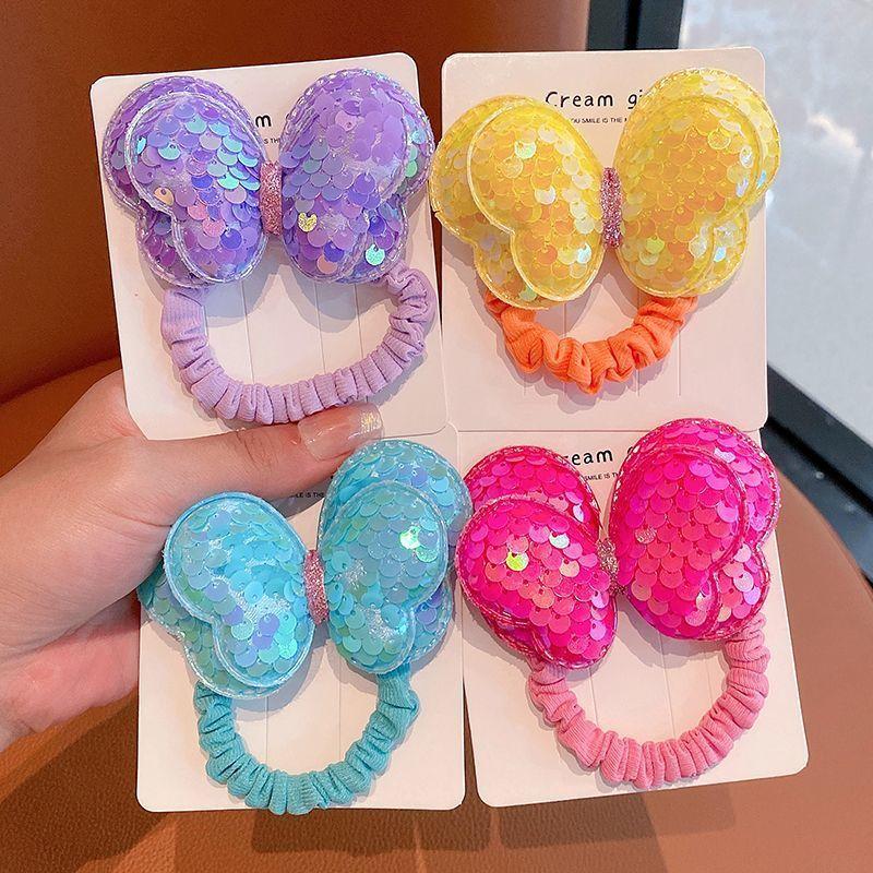 ヘアゴム キッズ ベビー 子供用 ヘアアクセサリー 髪ゴム バタフライ
