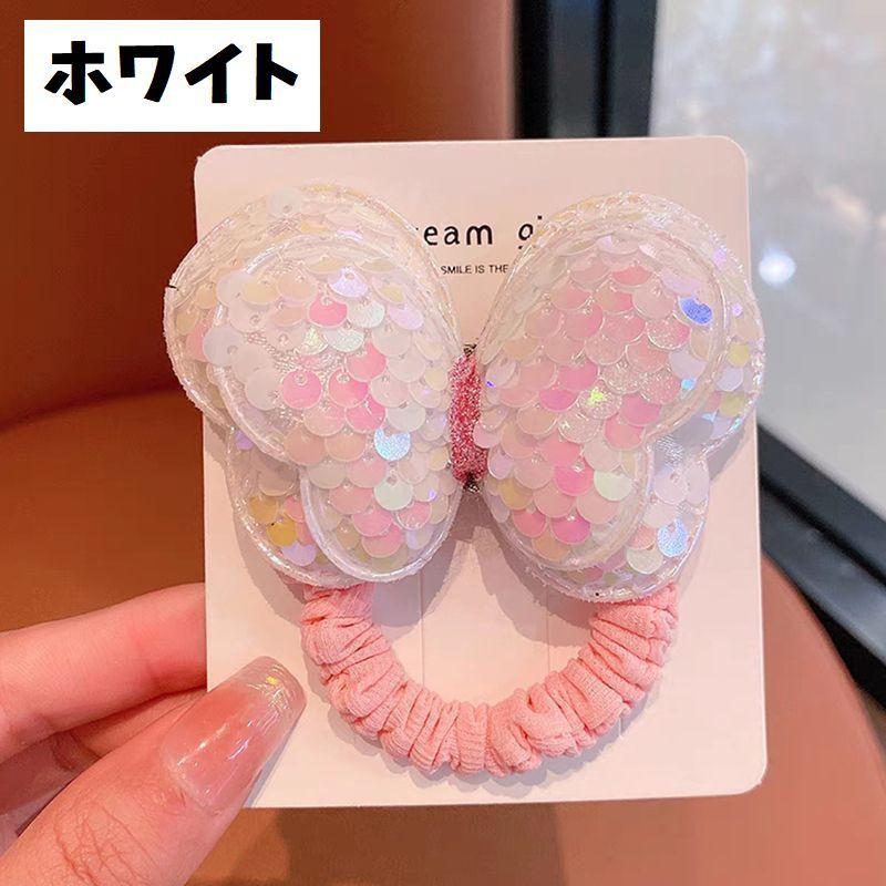 ヘアゴム キッズ ベビー 子供用 ヘアアクセサリー 髪ゴム バタフライ