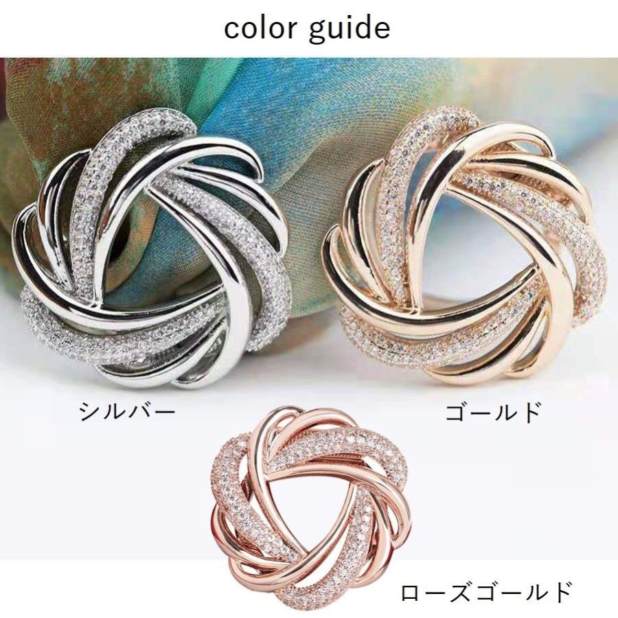 スカーフリング ブローチ 2way スカーフクリップ レディース 女性