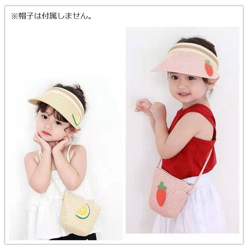 【近日発売・調整中】キッズ リボンポシェット♡ 麦わら風 ショルダーバッグ ポシェット ショルダーバッグ 鞄 キッズ 子供用 女の子 ストローバッグ