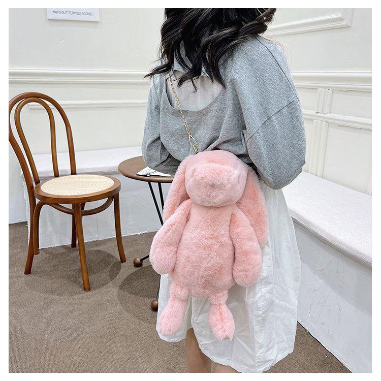 うさぎのぬいぐるみショルダーバッグ ぬいぐるみバッグ レディース  