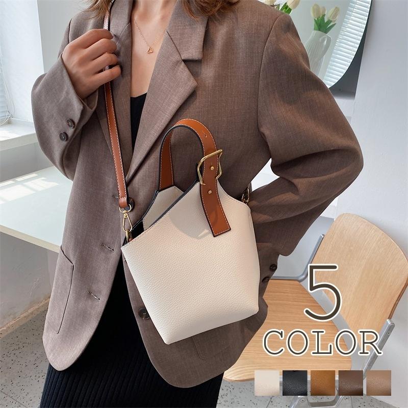 レディース ハンドバックグ　ショルダーバッグ 2way　ブラウン　皮 2WAYバッグ ショルダーバッグ レディース カバン ハンドバッグ 斜め