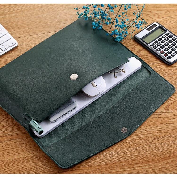 書類ケース ドキュメントケース ファイルケース A4 B5 レザー調 横型