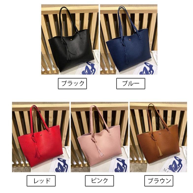 トートバッグ レディース レザー調 肩掛け ショルダーバッグ カバン