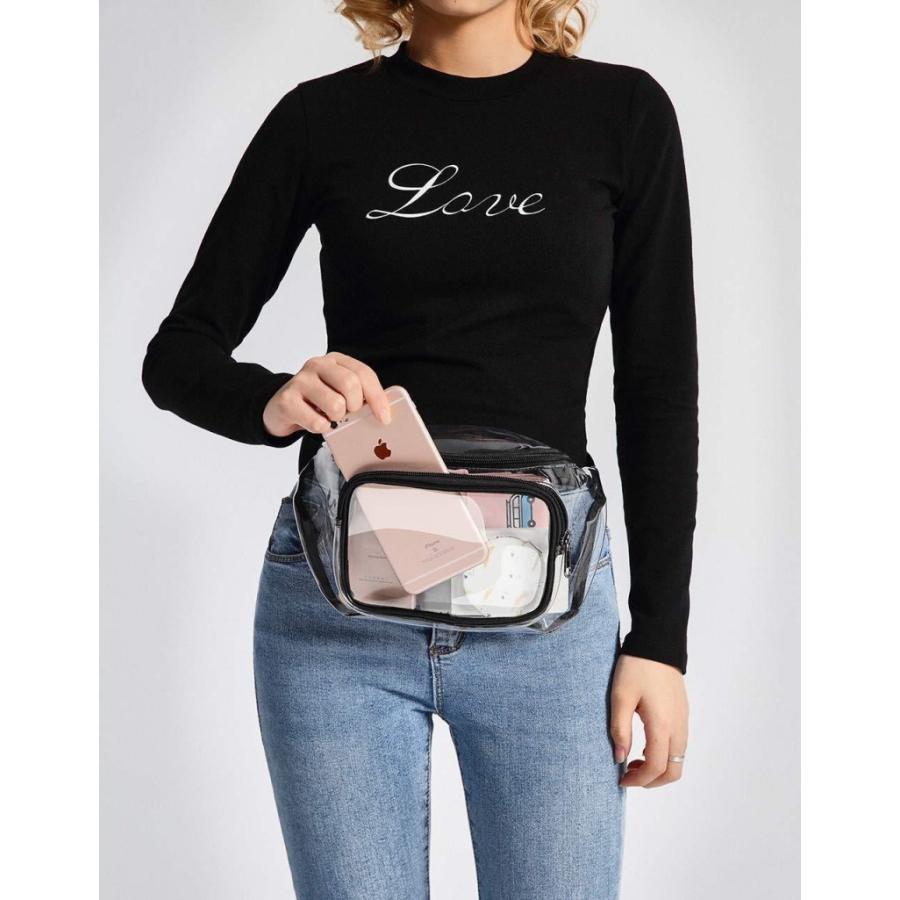 ウエストポーチ レディース メンズ ボディバッグ ビニールバッグ