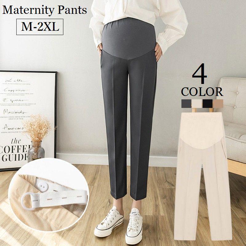 超美品 マタニティパンツ 9分丈 ロングパンツ レディース ボトムス 長