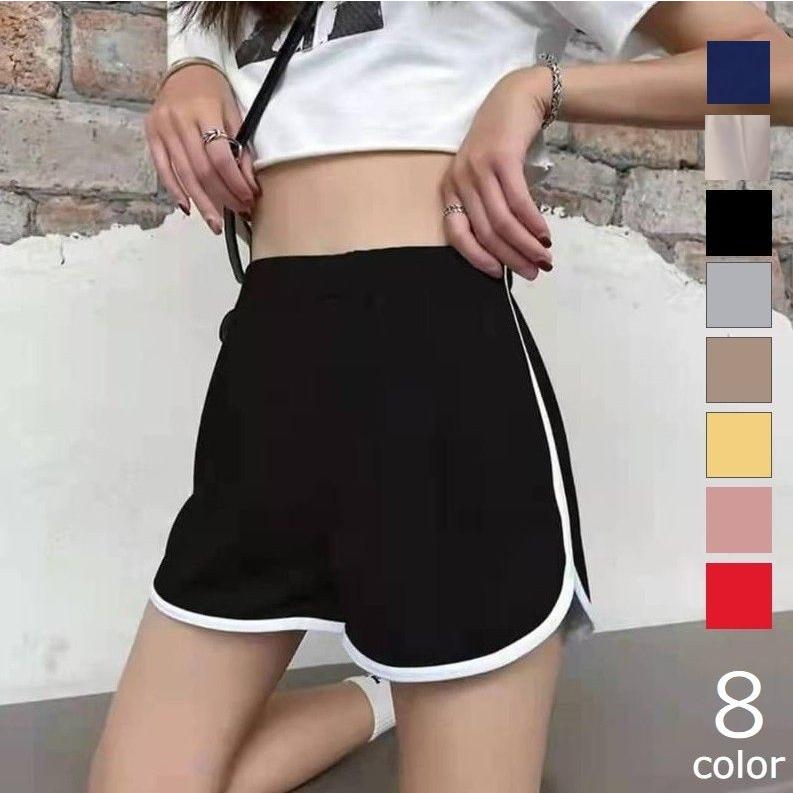 ショートパンツ レディース 女性 ボトムス ショート丈 ライン ウエスト