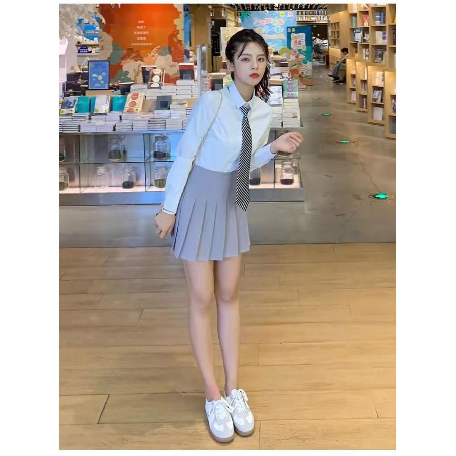 ミニスカート プリーツスカート スカパン インナーパンツ付き