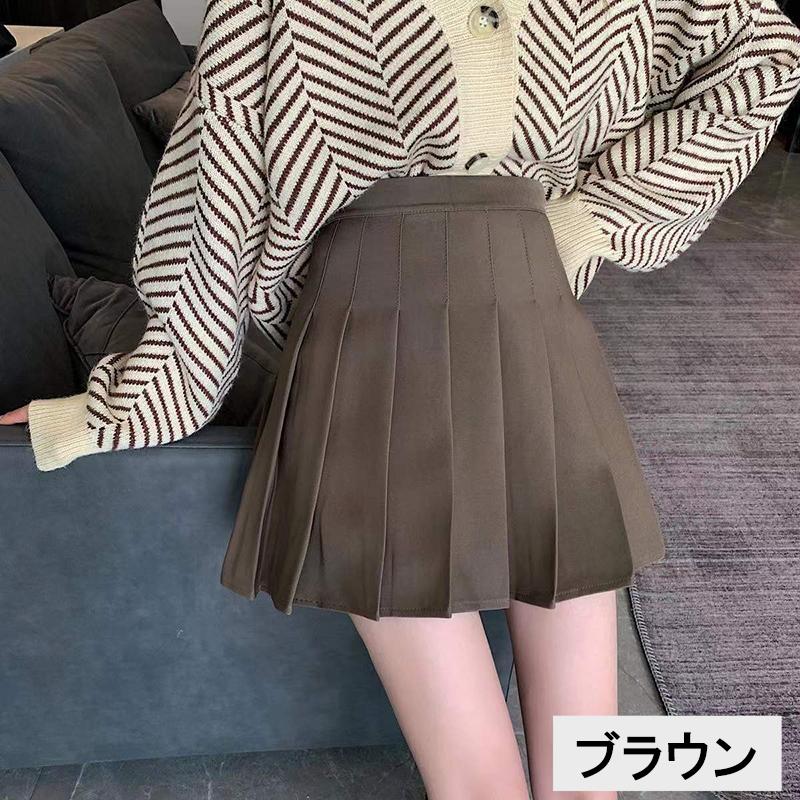 プリーツスカート ミニ丈 インナーパンツ付き レディース プリーツスカート ミニ丈 インナーパンツ付き レディース