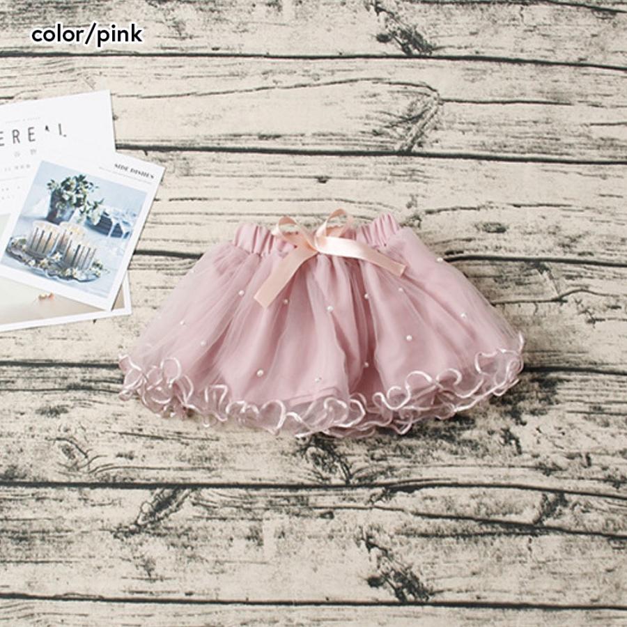 え2 PUTUMAYO プトマヨ 別珍スカート リボン パール チュール｜アール  