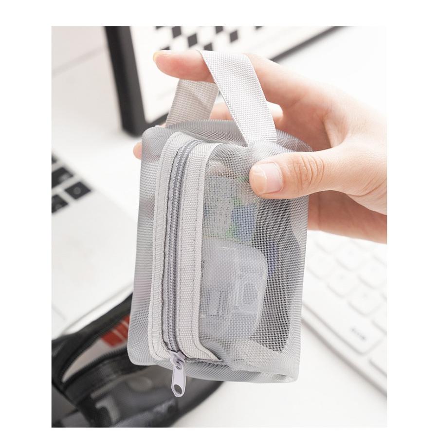 ミニポーチ レディース メンズ 小物入れ メッシュポーチ マルチケース