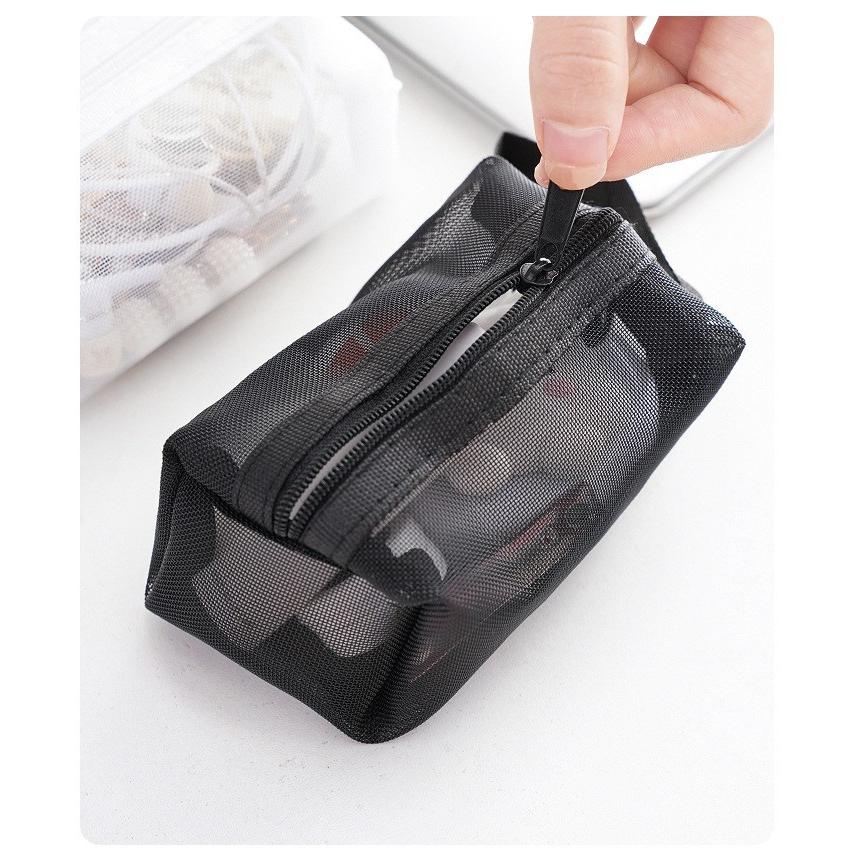 イヤホンケース 小物入れ リップケース ミニポーチ ミニポーチ 小物入れ 大小2個セット 極小 リップポーチ 小さい ポーチ