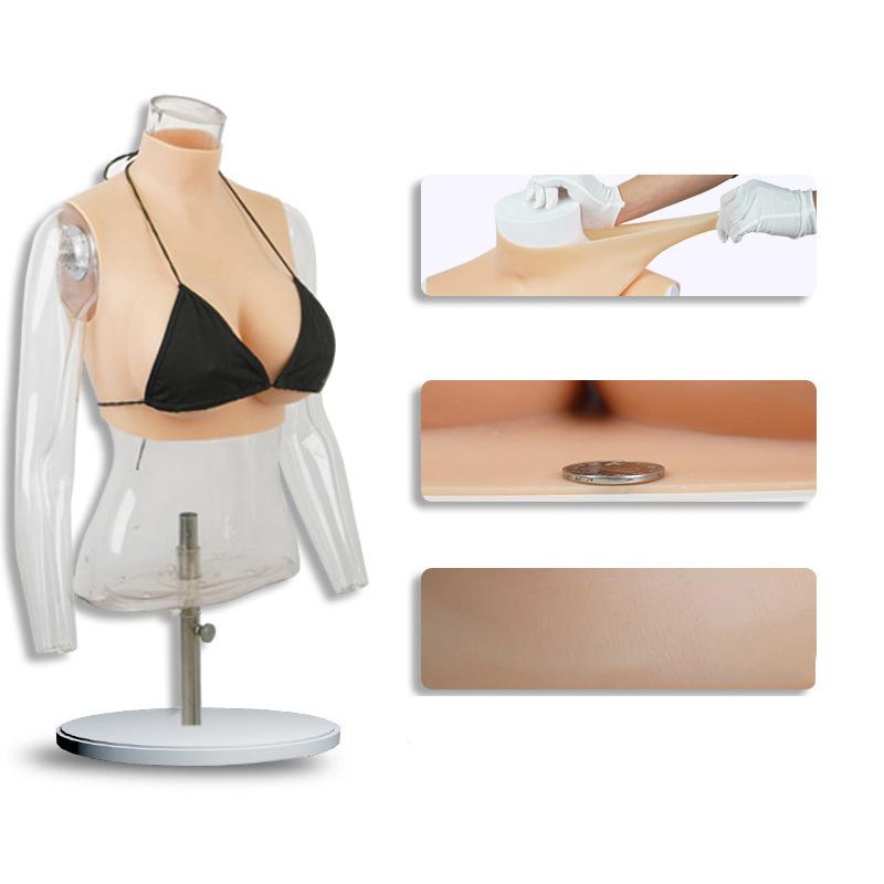 シリコンスーツ コスプレ用 ボディスーツ 仮装 面白グッズ 上半身 素肌