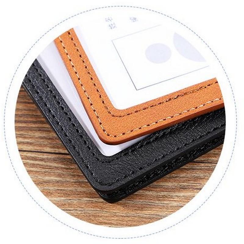 カードホルダー ケース カードケース IDカードケース カードホルダー 折りたたみ ネックストラップ付き ID