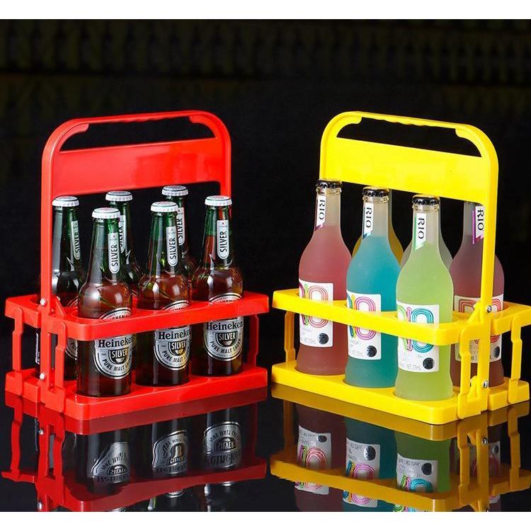 ボトルラック ボトルホルダー ボトルケース 瓶 缶 6本収納 ドリンク