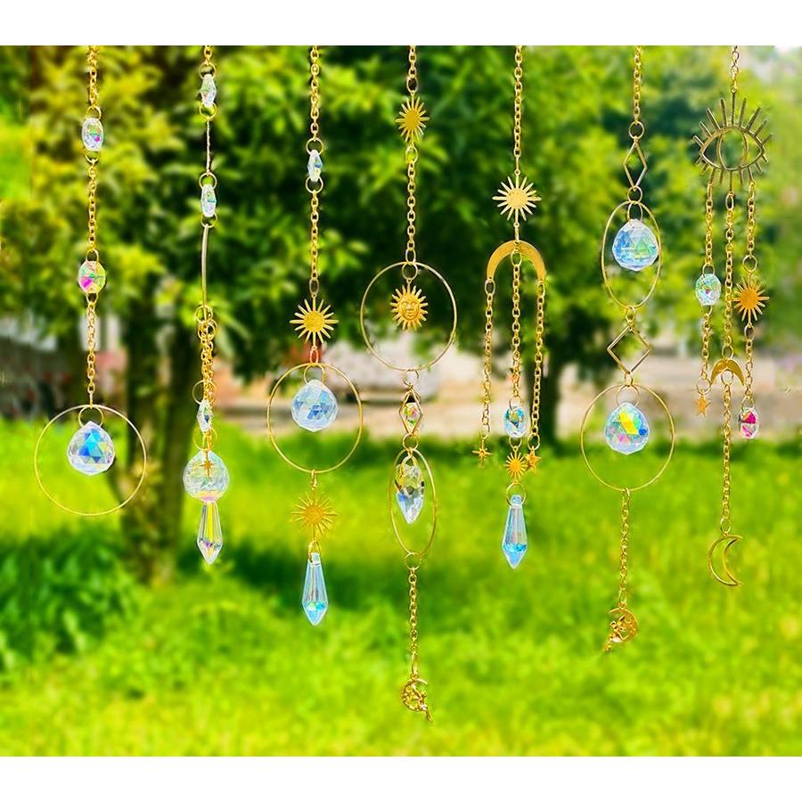 サンキャッチャー インテリア 室内装飾 窓飾り 吊り下げ式 クリア 透明