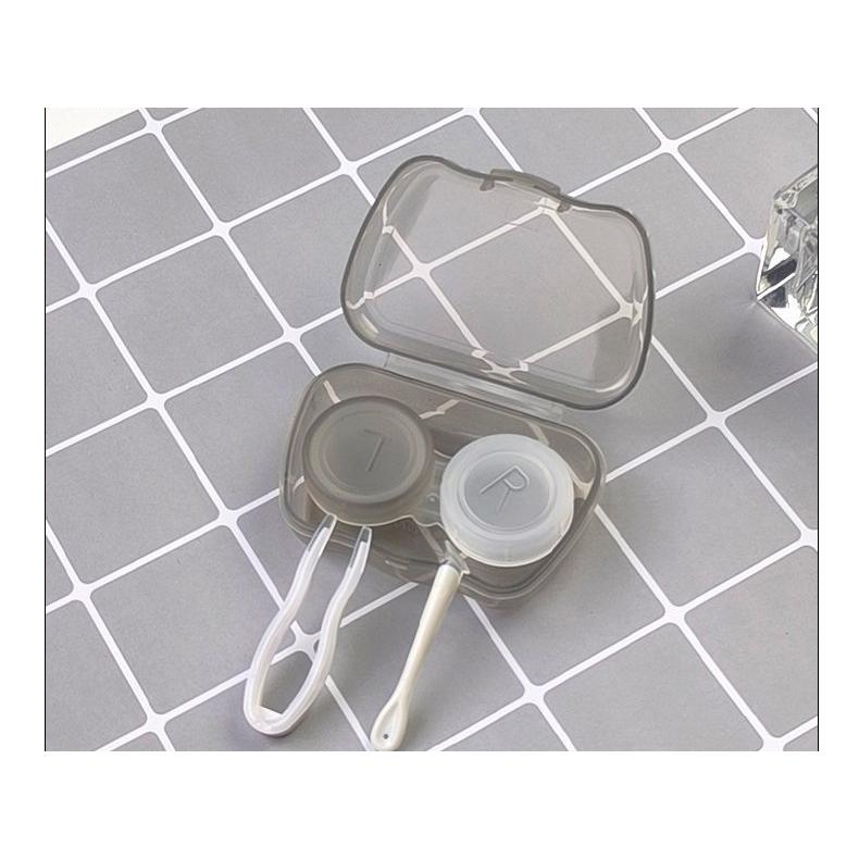 コンタクトレンズケース 5個セット ソフトレンズ用 ピンセット付き