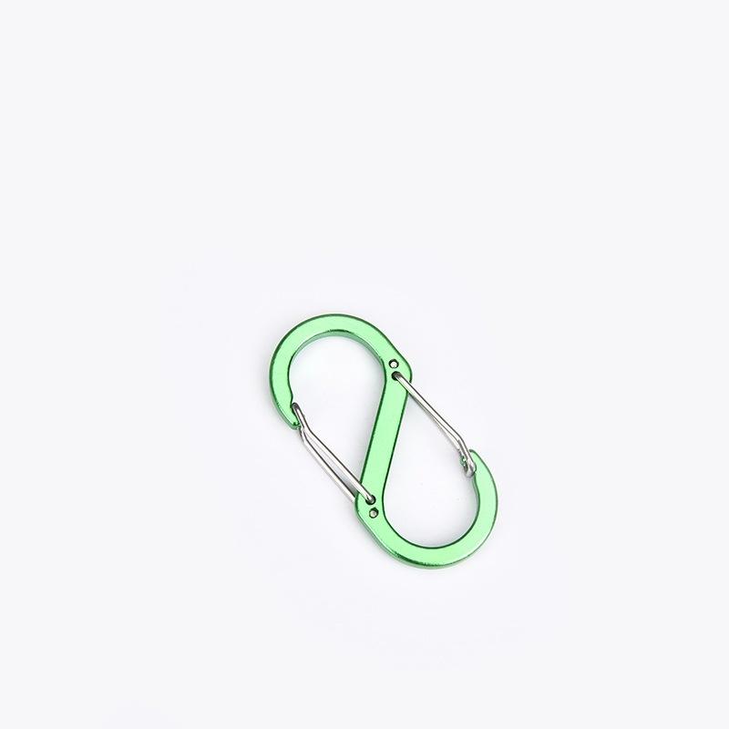 カラビナ 2個セット S字 S型 カラビナフック アウトドア アルミ