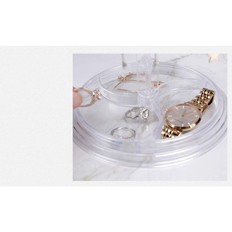 アクセサリースタンド アクセサリーケース 2段 回転式 トレイ 吊り下げ