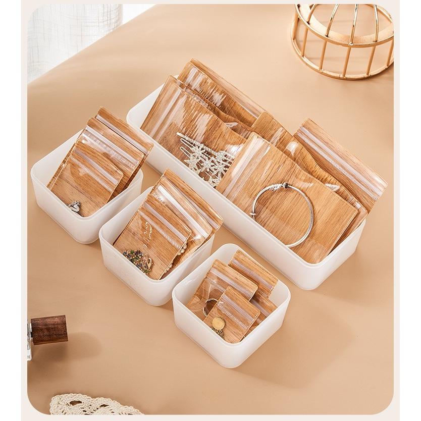 アクセサリーケース 10枚セット ジュエリー袋 ジップ袋 チャック袋