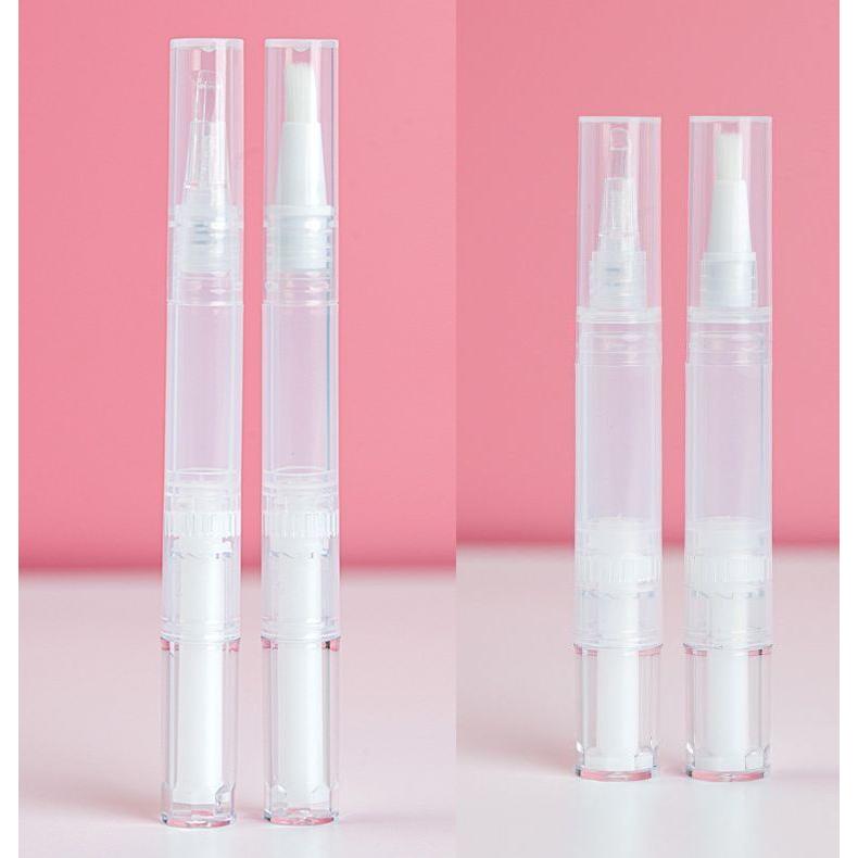 ツイストペン 詰め替え容器 5ml ネイルオイルペン 筆 ブラシ シリコン