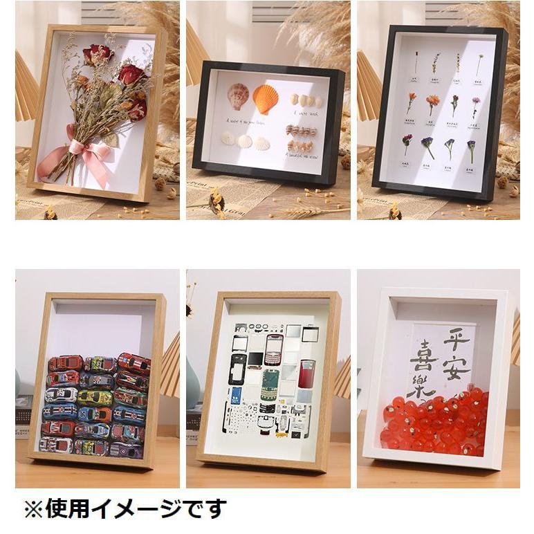 額縁 絵画 フォトフレーム ディスプレイ 壁掛け　新品未使用！ ボックスフレーム ディスプレイフレーム 立体ディスプレイ 標本風
