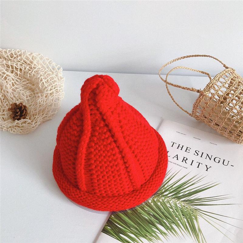 ニット帽 とんがり帽子 キッズ 子供用 子ども用 男の子 女の子 ユニ